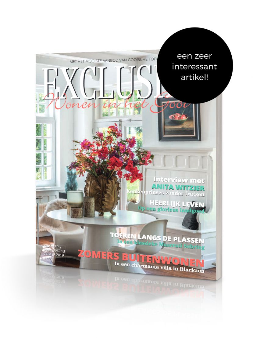 Artikel Van den Berg in magazine Exclusief wonen in het Gooi